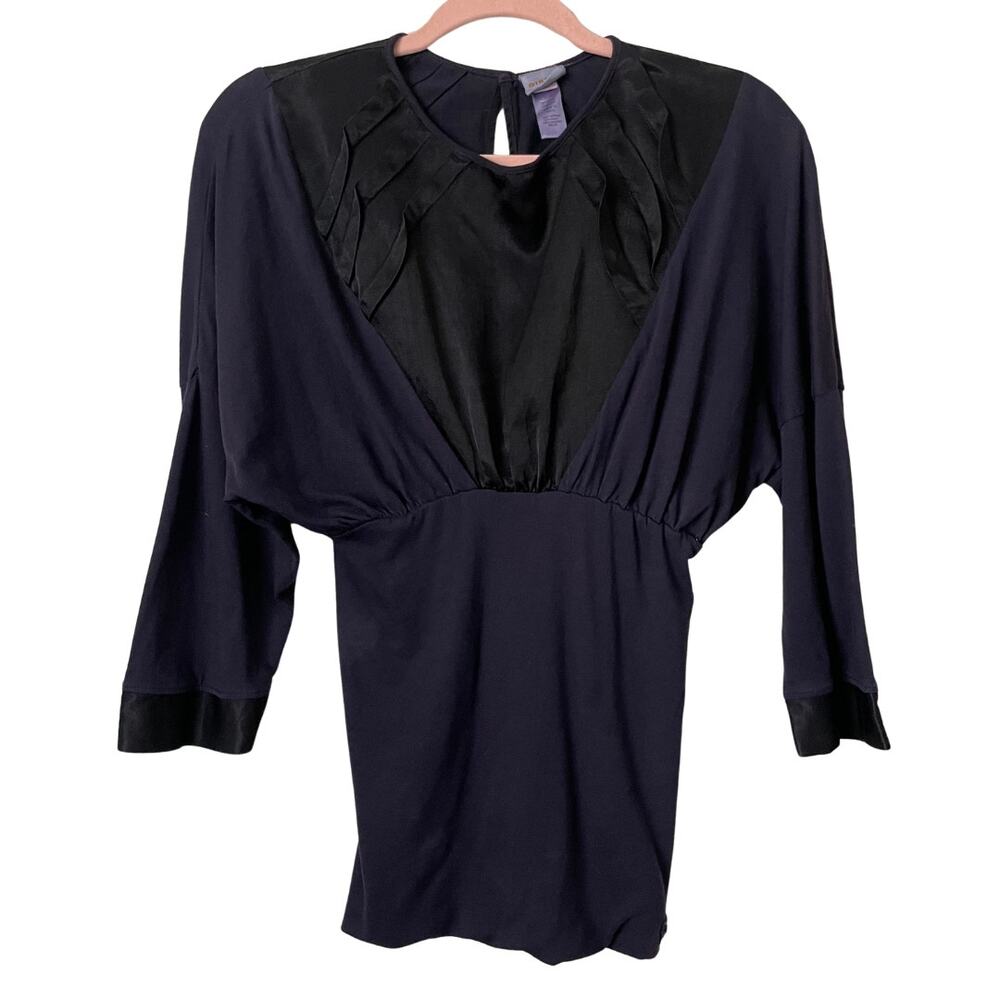 Vintage Diesel‎ Top Womens Small Purple Knit Pleated Dolman Y2K 90s Fairy Grunge